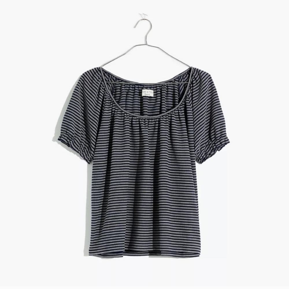 Madewell Texture & Thread Peasant Top